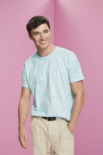 Esprit Washed-effect T-shirt Men Light Aqua Green T-Shirts P0D0X753