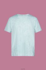 Esprit Washed-effect T-shirt Men Light Aqua Green T-Shirts P0D0X753 - Image 5