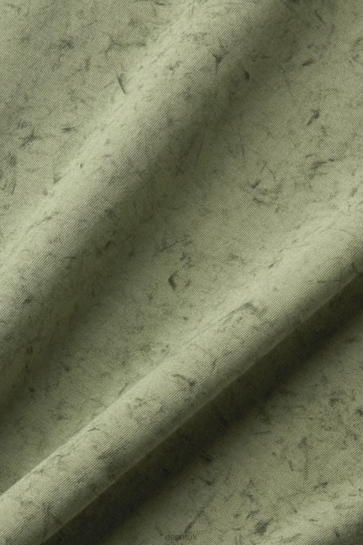 Esprit Washed-effect T-shirt Men Light Khaki T-Shirts P0D0X752 - Image 4