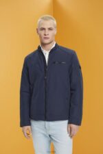 Esprit Water-repellent ripstop jacket Men Navy Jackets P0D0X712
