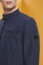 Esprit Water-repellent ripstop jacket Men Navy Jackets P0D0X712 - Image 3