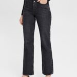 Esprit Western boot cut jeans Women Grey Dark Wash Denim P0D0X450