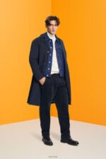 Esprit Wide fit corduroy trousers Men Navy Trousers & Pants P0D0X333 - Image 2