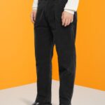Esprit Wide fit corduroy trousers Men Navy Trousers & Pants P0D0X333
