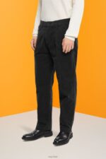 Esprit Wide fit corduroy trousers Men Navy Trousers & Pants P0D0X333