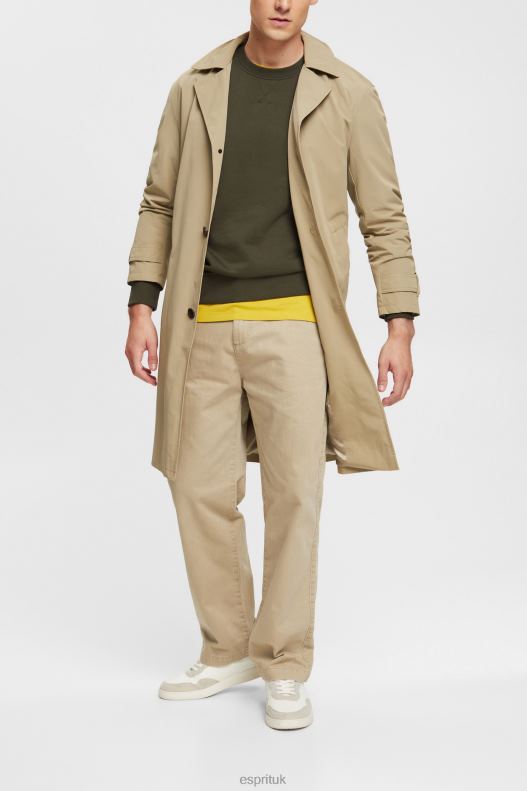 Esprit Wide leg, sustainable cotton trousers Men White Trousers & Pants P0D0X330 - Image 2