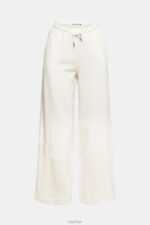 Esprit Wide leg sweatpants Women Off White Trousers & Pants P0D0X527 - Image 5