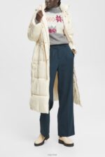 Esprit Wide leg trousers Women Petrol Blue Trousers & Pants P0D0X437 - Image 2