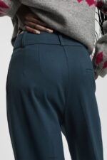 Esprit Wide leg trousers Women Petrol Blue Trousers & Pants P0D0X437 - Image 3