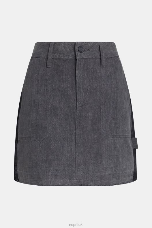 Esprit Workwear release hem mini skirt Women Black Medium Wash Skirts P0D0X364 - Image 4
