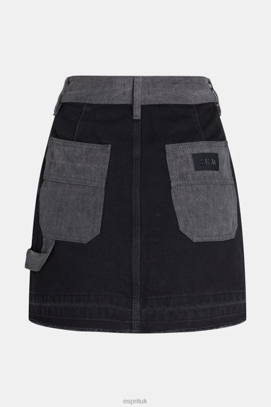 Esprit Workwear release hem mini skirt Women Black Medium Wash Skirts P0D0X364 - Image 5