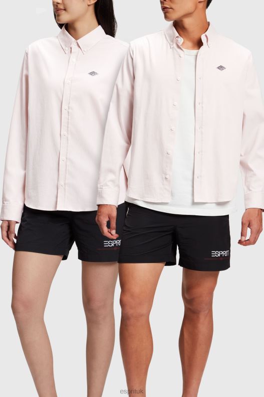 ESPRIT x Rest & Recreation Capsule Oxford Shirt Women Pink Shirts P0D0X473 - Image 1