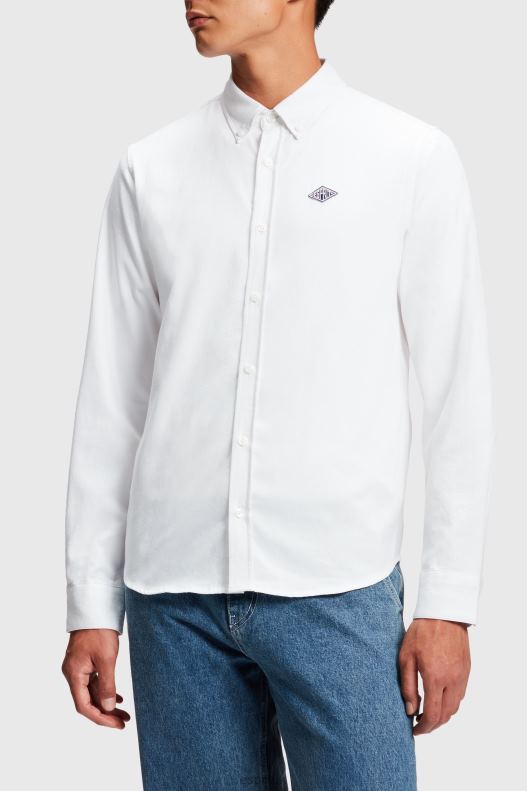 ESPRIT x Rest & Recreation Capsule Oxford Shirt Women White Shirts P0D0X471 - Image 2