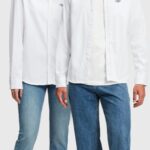 ESPRIT x Rest & Recreation Capsule Oxford Shirt Women White Shirts P0D0X471