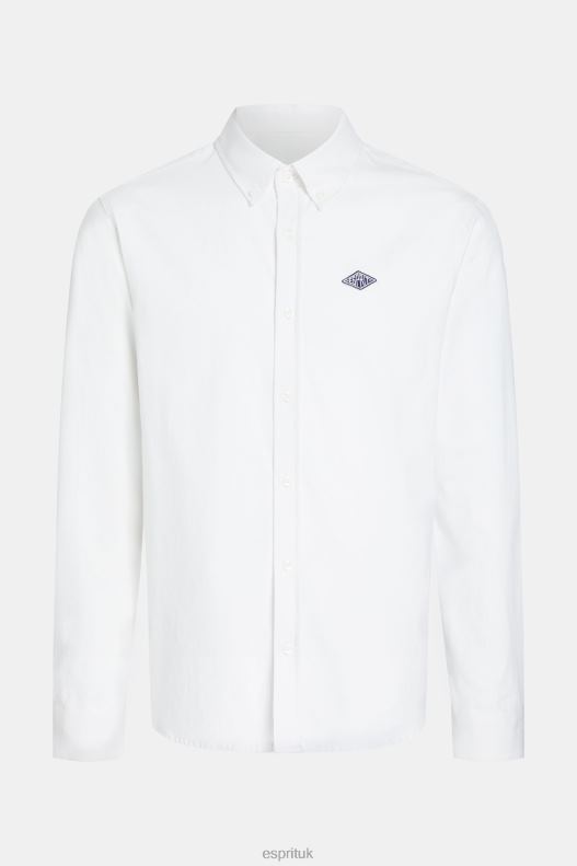 ESPRIT x Rest & Recreation Capsule Oxford Shirt Women White Shirts P0D0X471 - Image 6