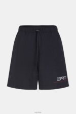 ESPRIT x Rest & Recreation Capsule Windbreaker Shorts Women Black Shorts P0D0X474 - Image 4