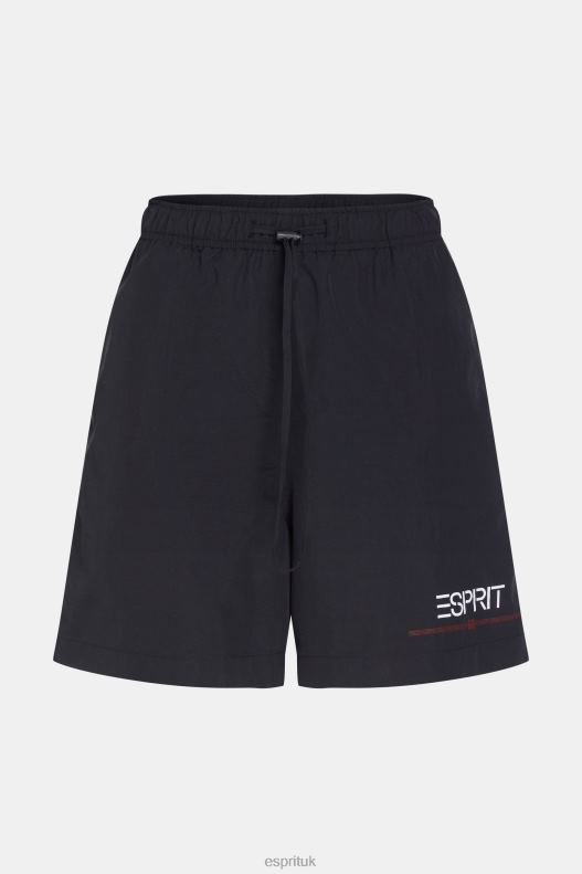ESPRIT x Rest & Recreation Capsule Windbreaker Shorts Women Black Shorts P0D0X474 - Image 4